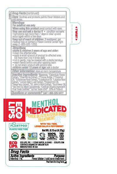 Tube Label (L10845 Eco Lips Medicated Cold Sore 15oz Pp 2023 05 05 O (oh) Ol)